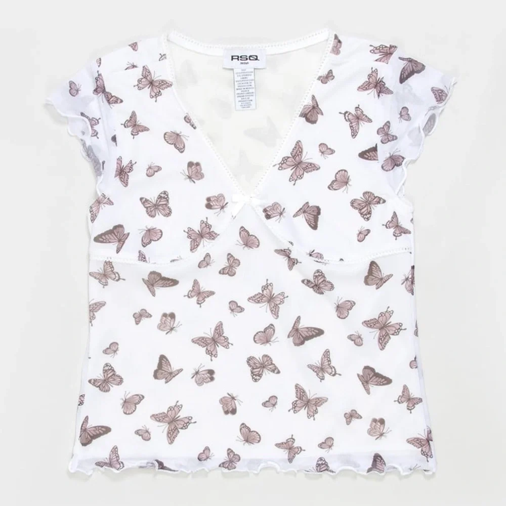 RSQ Girl’s Butterfly Mesh Top XL